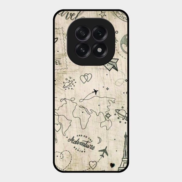 Map Mania Glass Case Cover For Oppo F29 5G