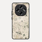 Map Mania Glass Case Cover For Oppo F31 Pro 5G