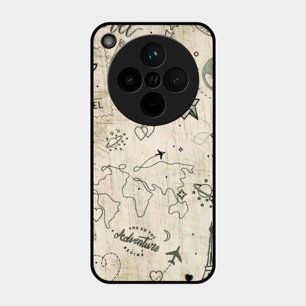 Map Mania Glass Case Cover For Oppo Find X8 5G
