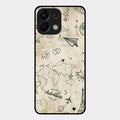 Map Mania Glass Case Cover For Oppo K13 5G