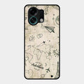 Map Mania Glass Case Cover For Oppo K13 Turbo 5G