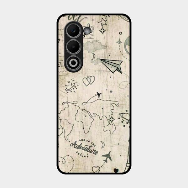 Map Mania Glass Case Cover For Oppo K13X 5G