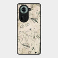 Map Mania Glass Case Cover For Oppo Reno 11 5G