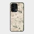 Map Mania Glass Case Cover For Oppo Reno 13 Pro 5G