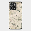 Map Mania Glass Case Cover For Oppo Reno 14 Pro 5G