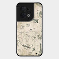 Map Mania Glass Case Cover For Oppo Reno 8 5G