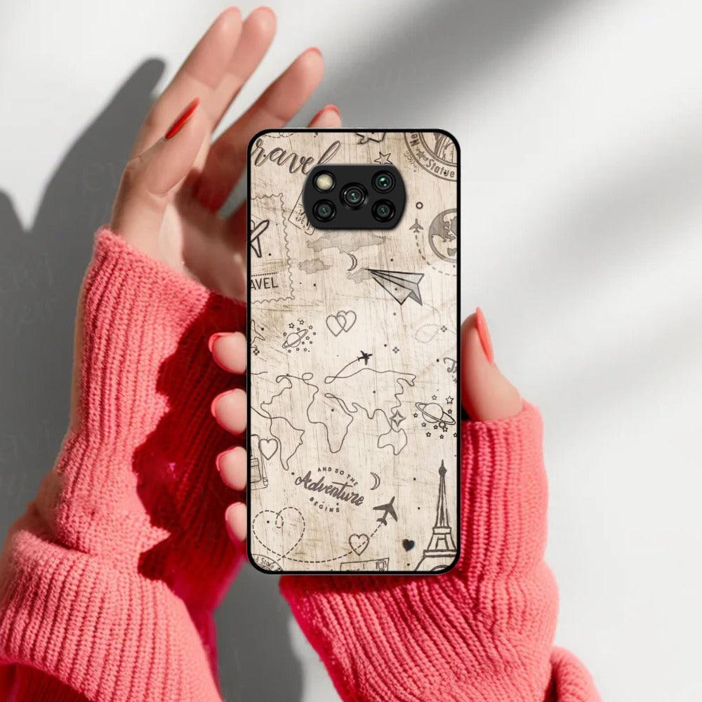 Map Mania Glass Case Cover For Poco - ShopOnCliQ