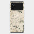 Map Mania Glass Case Cover For Poco X4 Pro 5G