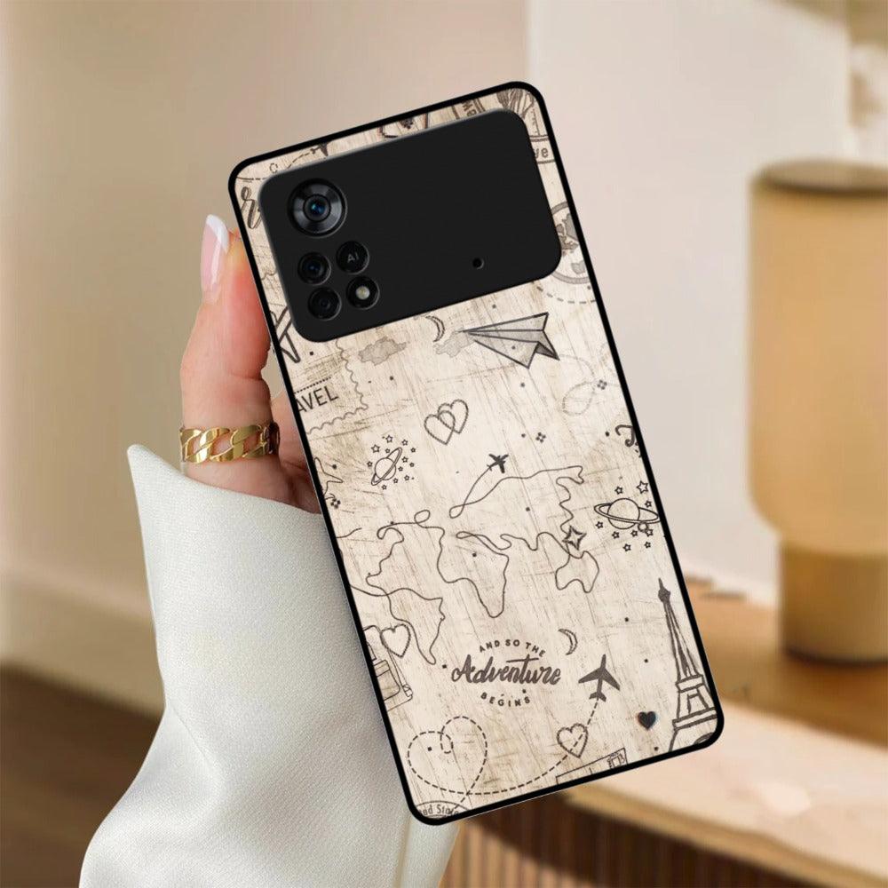 Map Mania Glass Case Cover For Poco