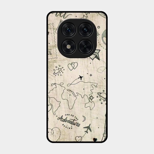 Map Mania Glass Case Cover For Poco X7 5G