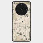 Map Mania Glass Case Cover For Realme 11 Pro Plus 5G
