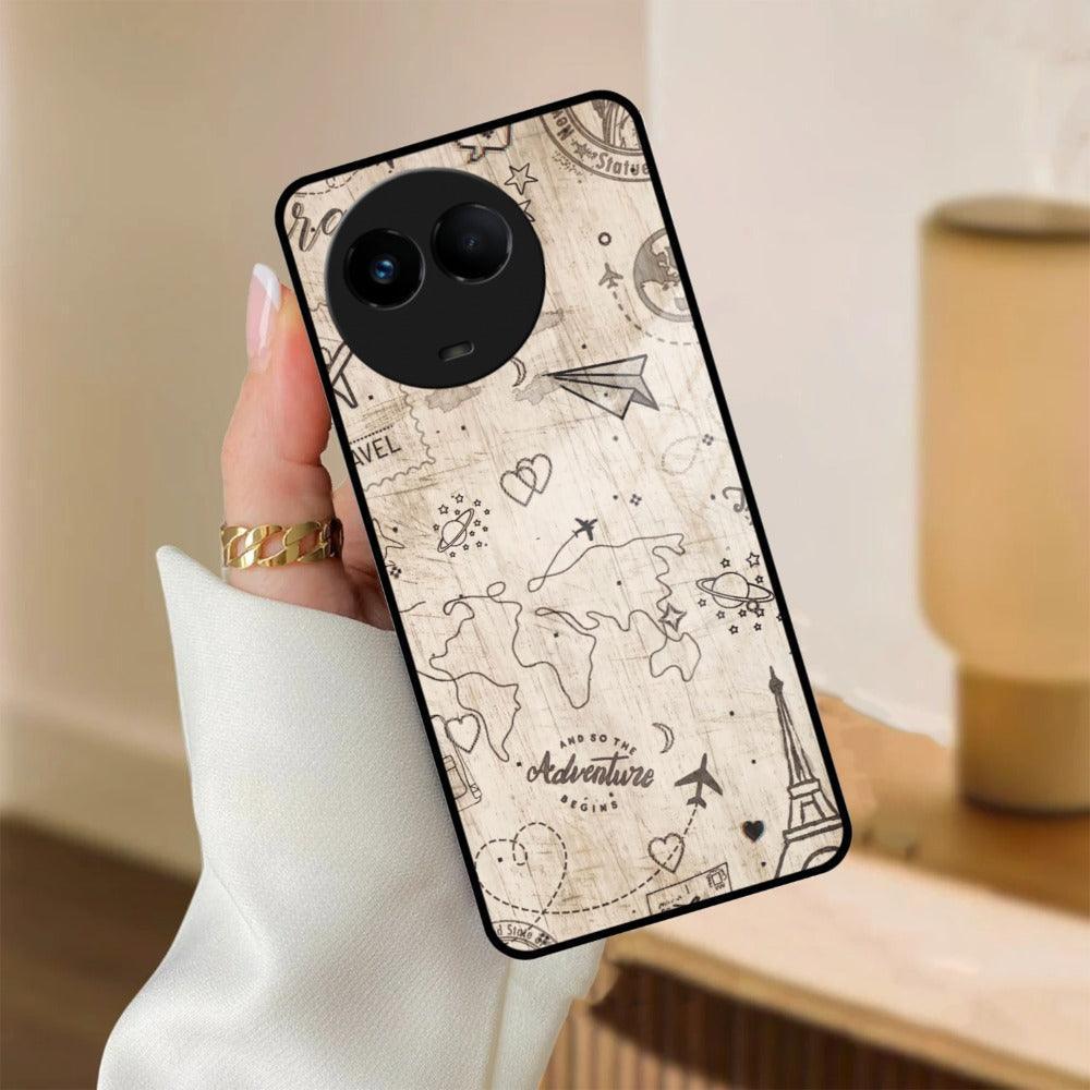 Map Mania Glass Case Cover For Realme/Narzo - ShopOnCliQ