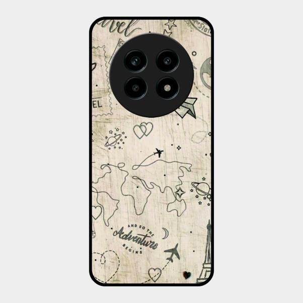 Map Mania Glass Case Cover For Realme 14 Pro Lite 5G