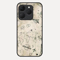 Map Mania Glass Case Cover For Realme 15T 5G