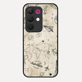 Map Mania Glass Case Cover For Realme 15X 5G
