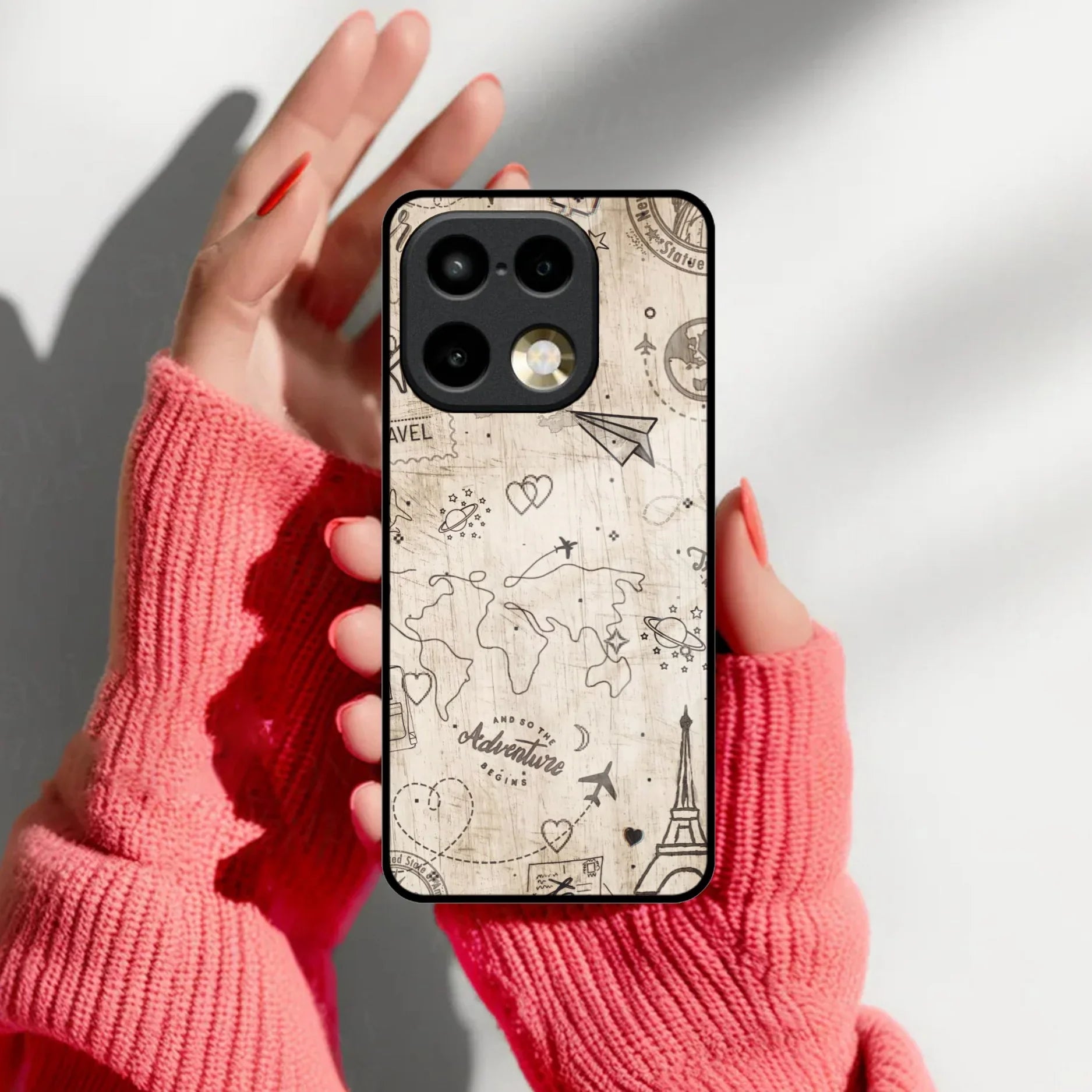 Map Mania Glass Case Cover For Realme 16 Pro Plus 5G