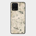 Map Mania Glass Case Cover For Realme 8 Pro