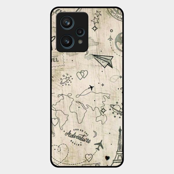 Map Mania Glass Case Cover For Realme 9 Pro Plus 5G