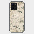 Map Mania Glass Case Cover For Realme 9I 5G