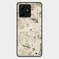 Map Mania Glass Case Cover For Realme C53