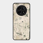 Map Mania Glass Case Cover For Realme C65 5G