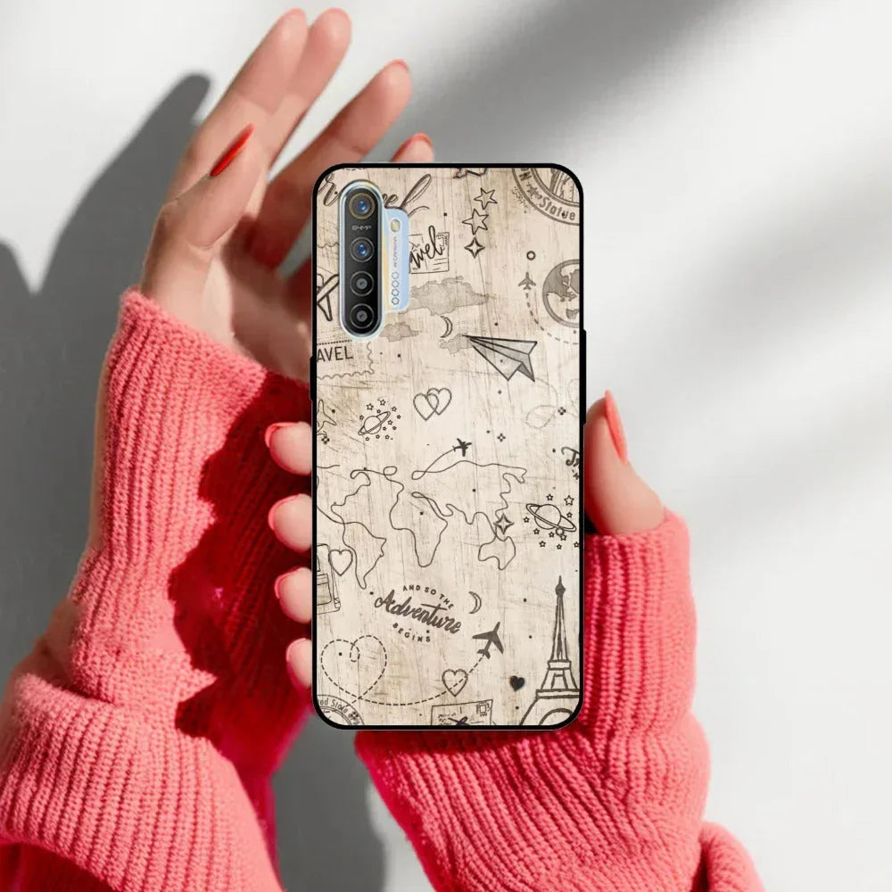 Map Mania Glass Case Cover For Realme/Narzo - ShopOnCliQ