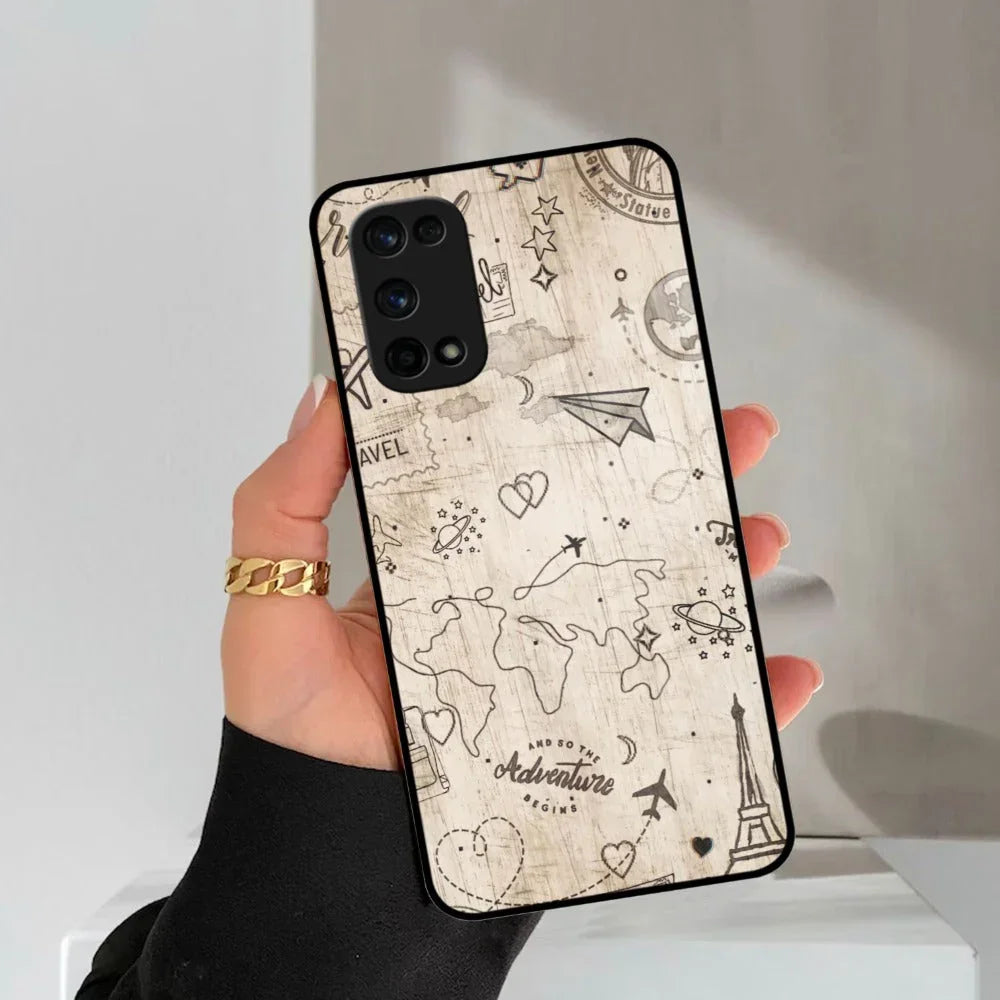 Map Mania Glass Case Cover For Realme/Narzo - ShopOnCliQ