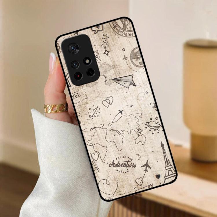 Map Mania Glass Case Cover For Poco