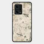 Map Mania Glass Case Cover For Redmi Note 12 Pro Plus 5G