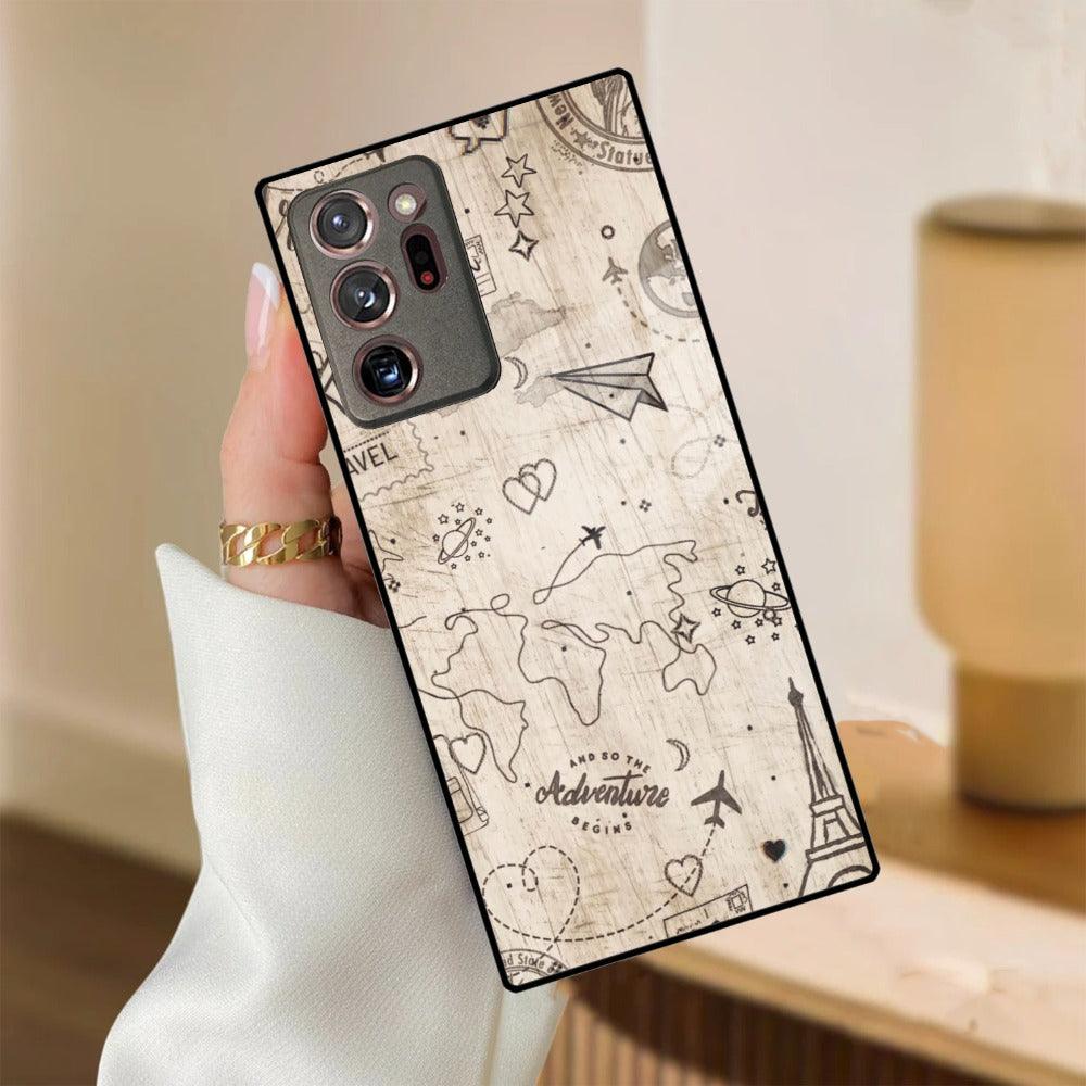 Map Mania Glass Case Cover for Samsung