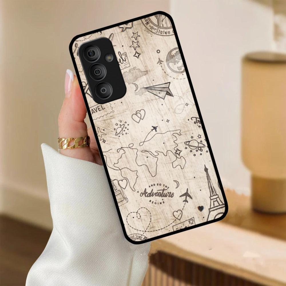 Map Mania Glass Case Cover for Samsung