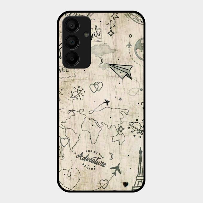 Map Mania Glass Case Cover For Samsung Galaxy A15 5G