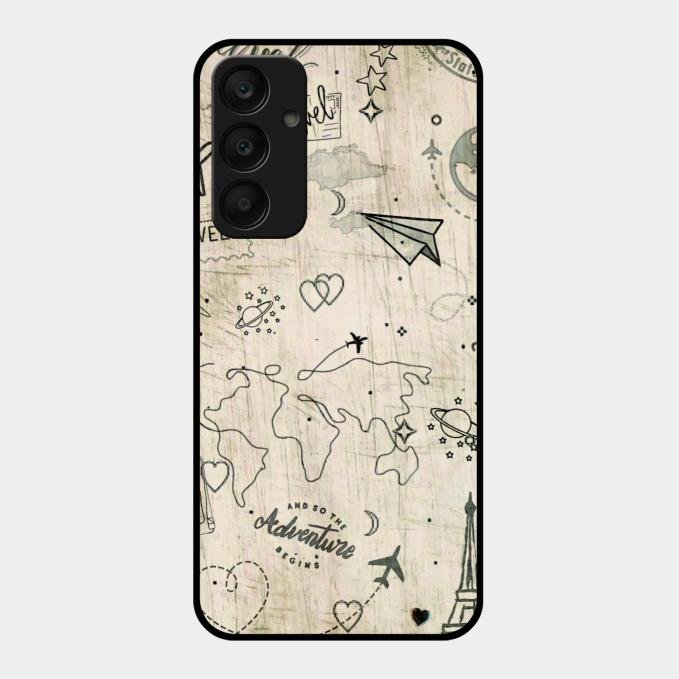 Map Mania Glass Case Cover For Samsung Galaxy A25 5G