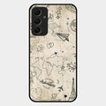 Map Mania Glass Case Cover For Samsung Galaxy A34 5G