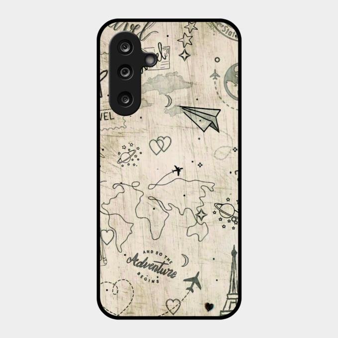 Map Mania Glass Case Cover For Samsung Galaxy F36 5G