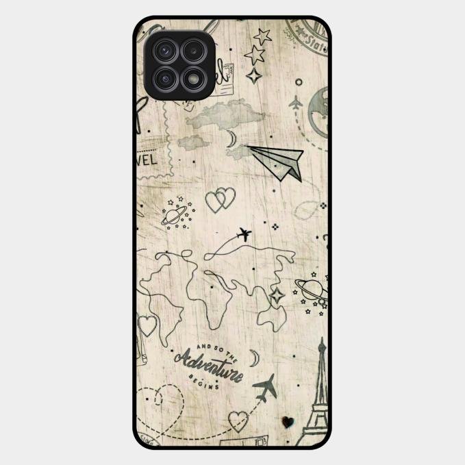 Map Mania Glass Case Cover For Samsung Galaxy F42 5G