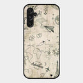 Map Mania Glass Case Cover For Samsung Galaxy M34 5G