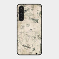 Map Mania Glass Case Cover For Samsung Galaxy M35 5G