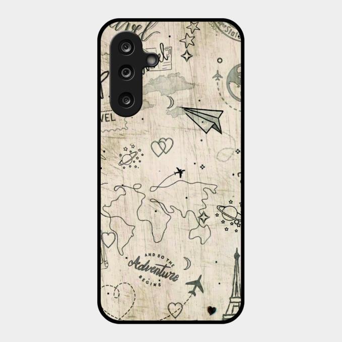 Map Mania Glass Case Cover For Samsung Galaxy M36 5G
