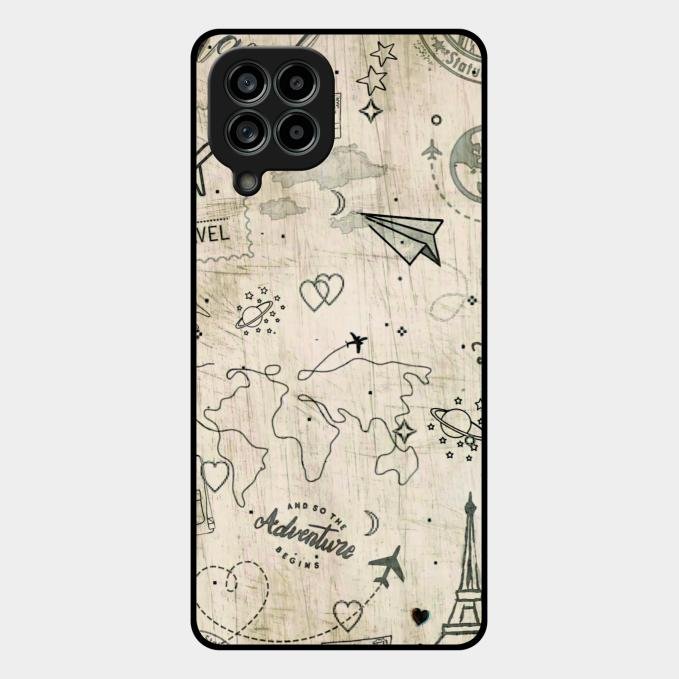 Map Mania Glass Case Cover For Samsung Galaxy M53 5G