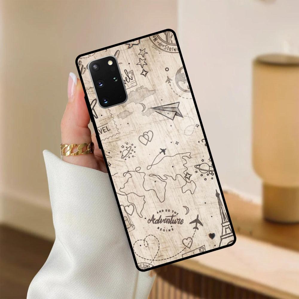 Map Mania Glass Case Cover for Samsung