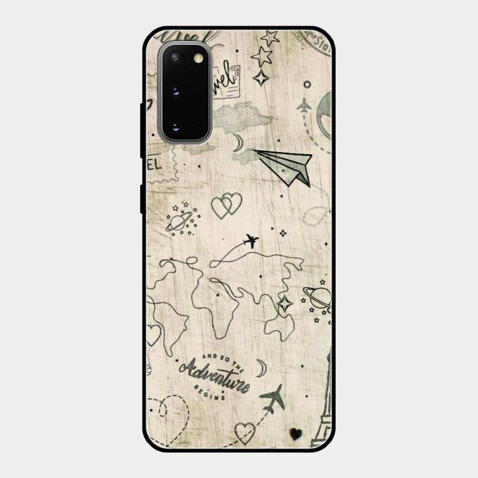 Map Mania Glass Case Cover For Samsung Galaxy S20