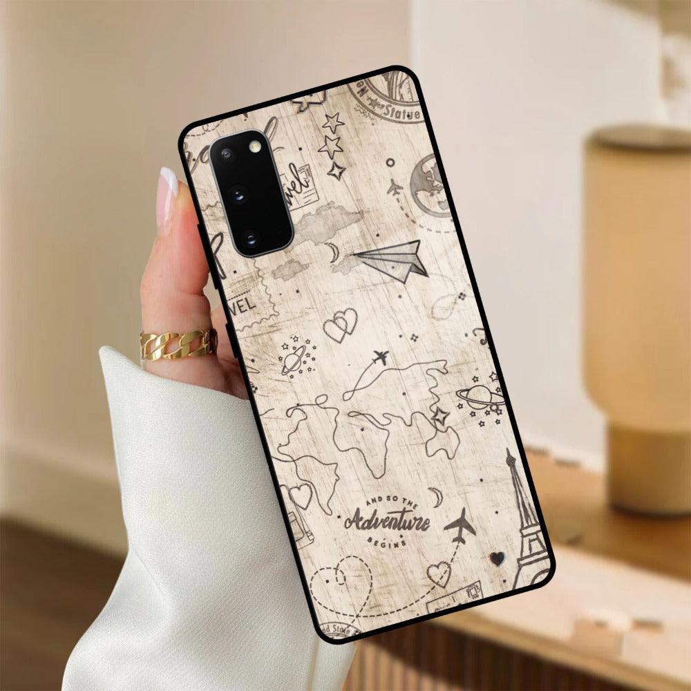 Map Mania Glass Case Cover for Samsung