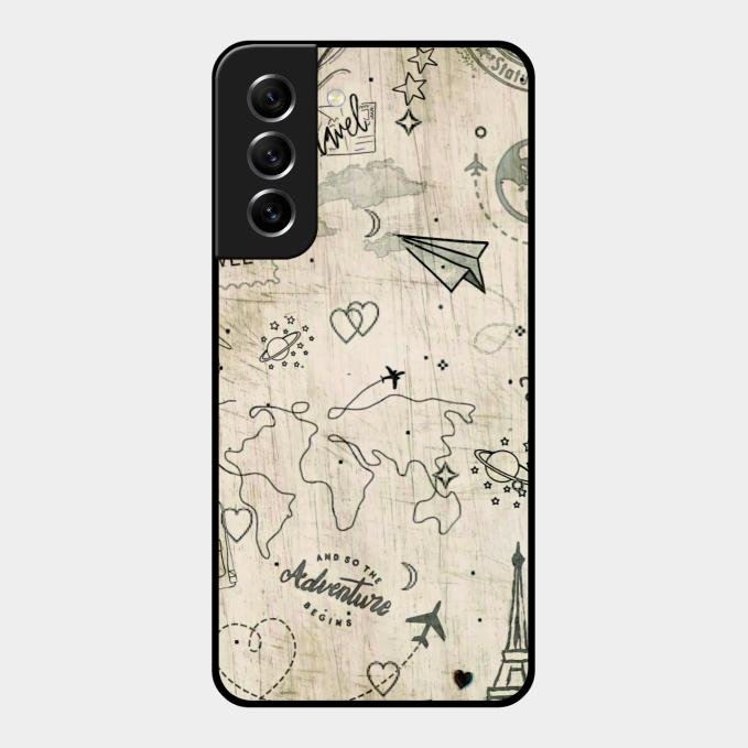 Map Mania Glass Case Cover For Samsung Galaxy S21 Fe 5G