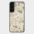 Map Mania Glass Case Cover For Samsung Galaxy S22 Plus 5G