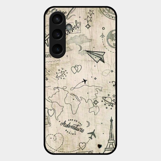 Map Mania Glass Case Cover For Samsung Galaxy S23 Fe 5G