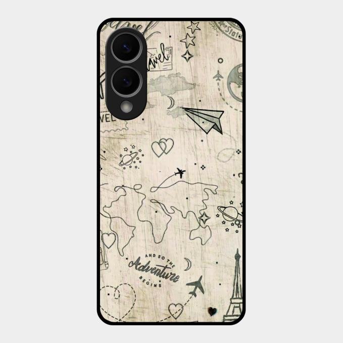 Map Mania Glass Case Cover For Samsung Galaxy S25 Edge 5G