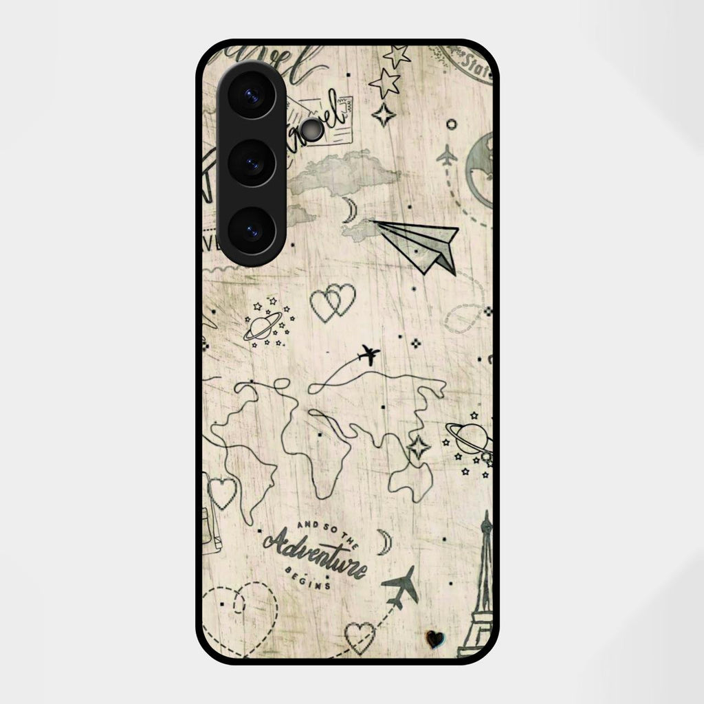 Map Mania Glass Case Cover For Samsung Galaxy S25 FE 5G