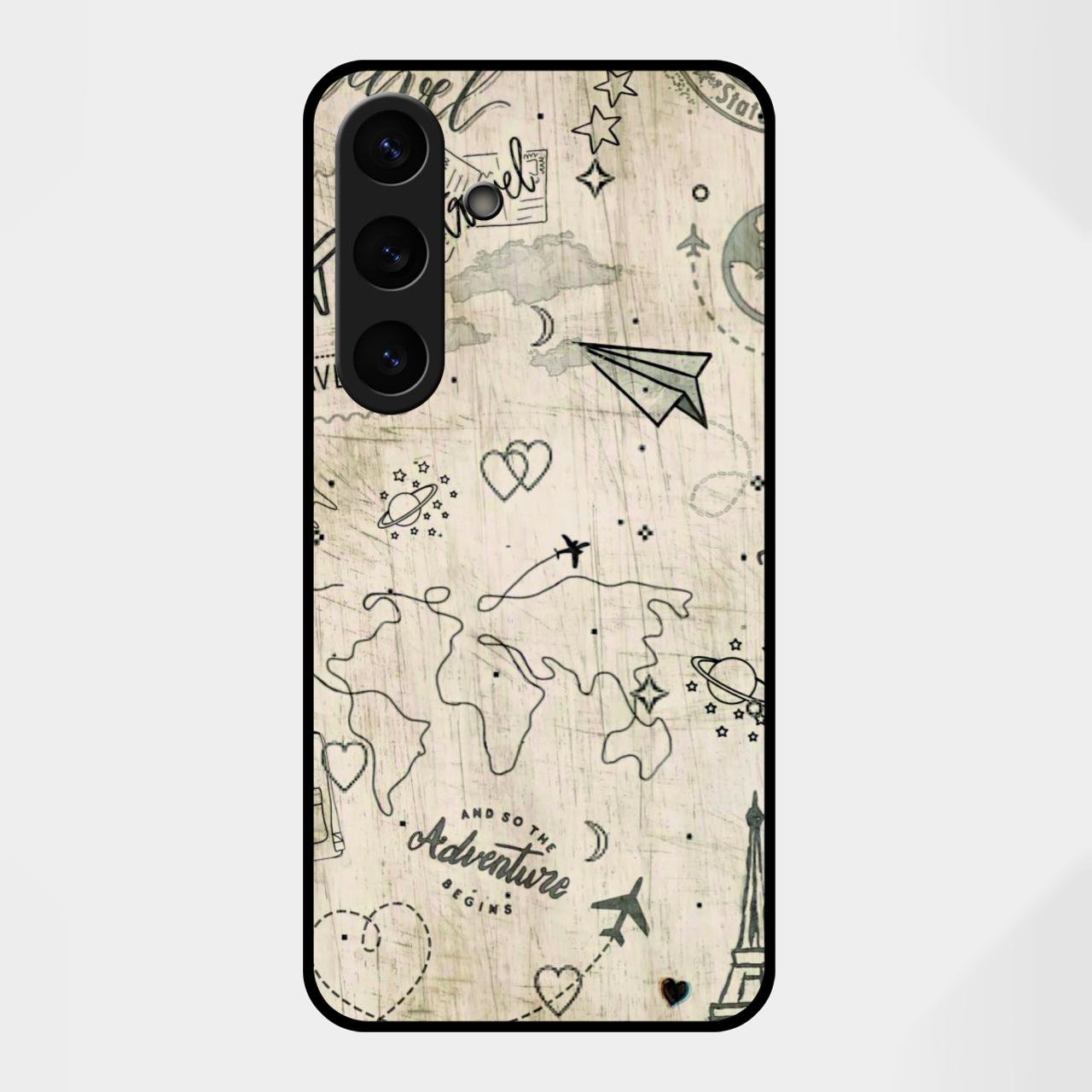 Map Mania Glass Case Cover For Samsung Galaxy S25 FE 5G