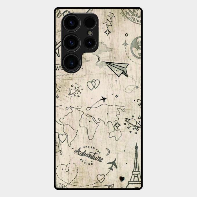 Map Mania Glass Case Cover For Samsung Galaxy S26 Ultra 5G
